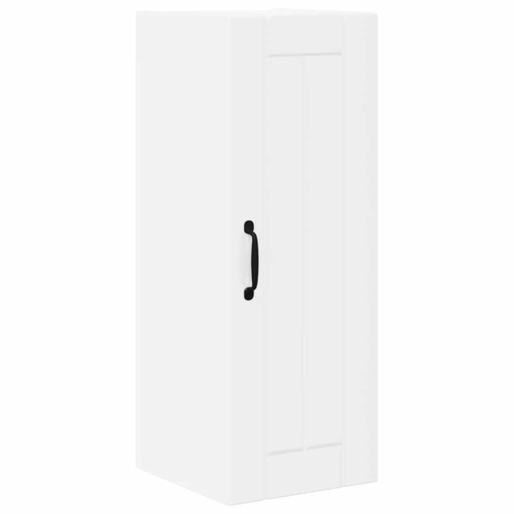 Fali konyhaszekrény 2 pcs magas fényű fehér 30 x 31 x 80 cm