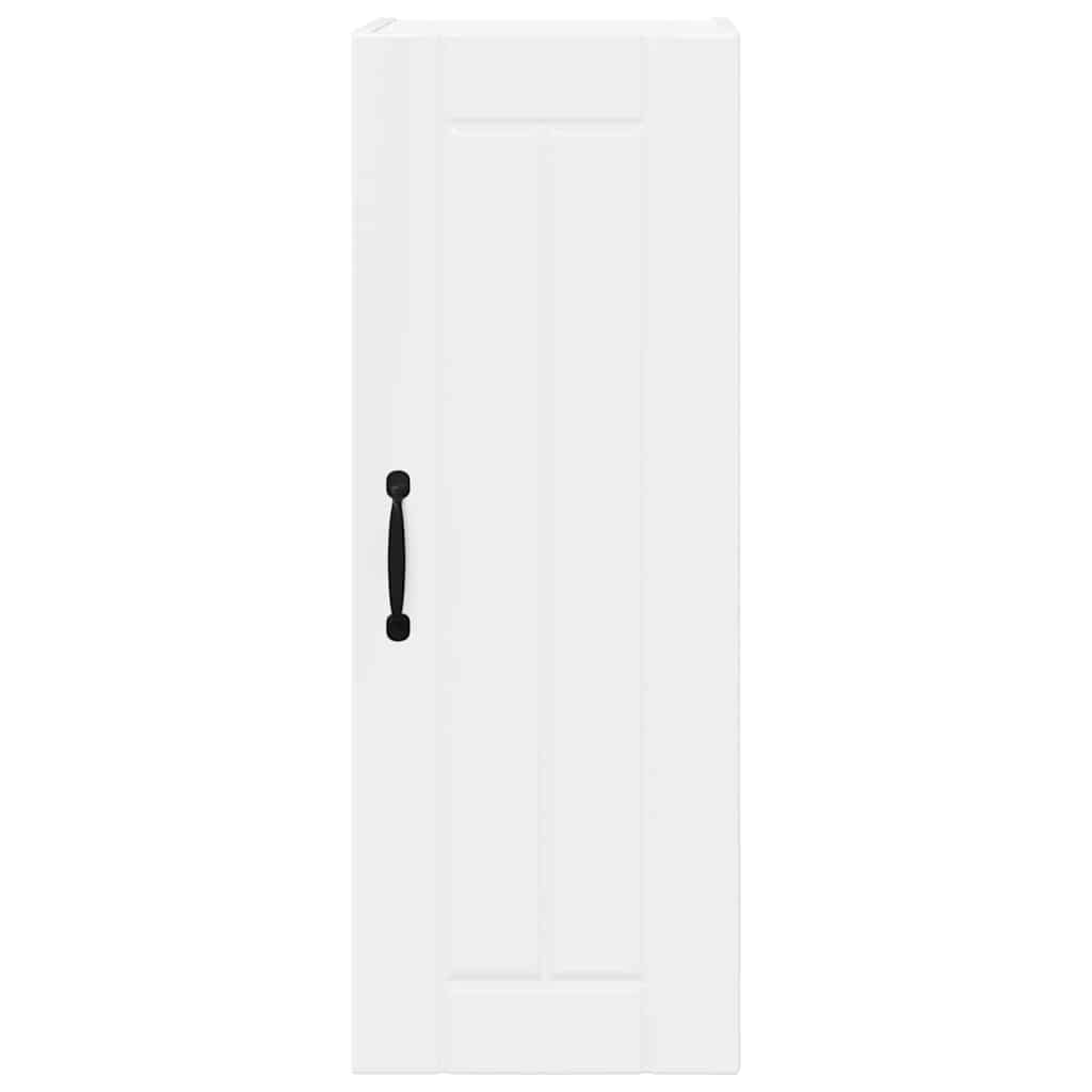 Fali konyhaszekrény 2 pcs magas fényű fehér 30 x 31 x 80 cm