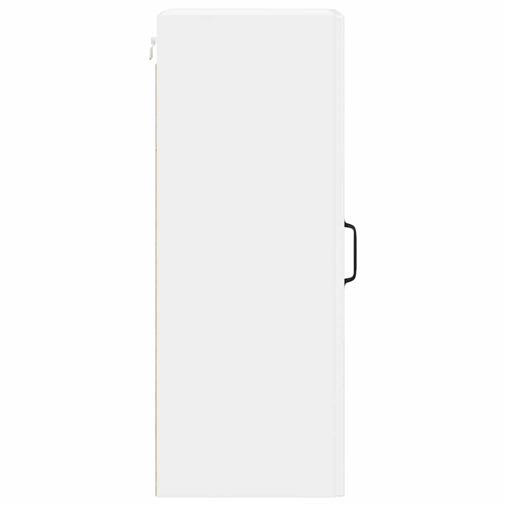 Fali konyhaszekrény 2 pcs magas fényű fehér 30 x 31 x 80 cm