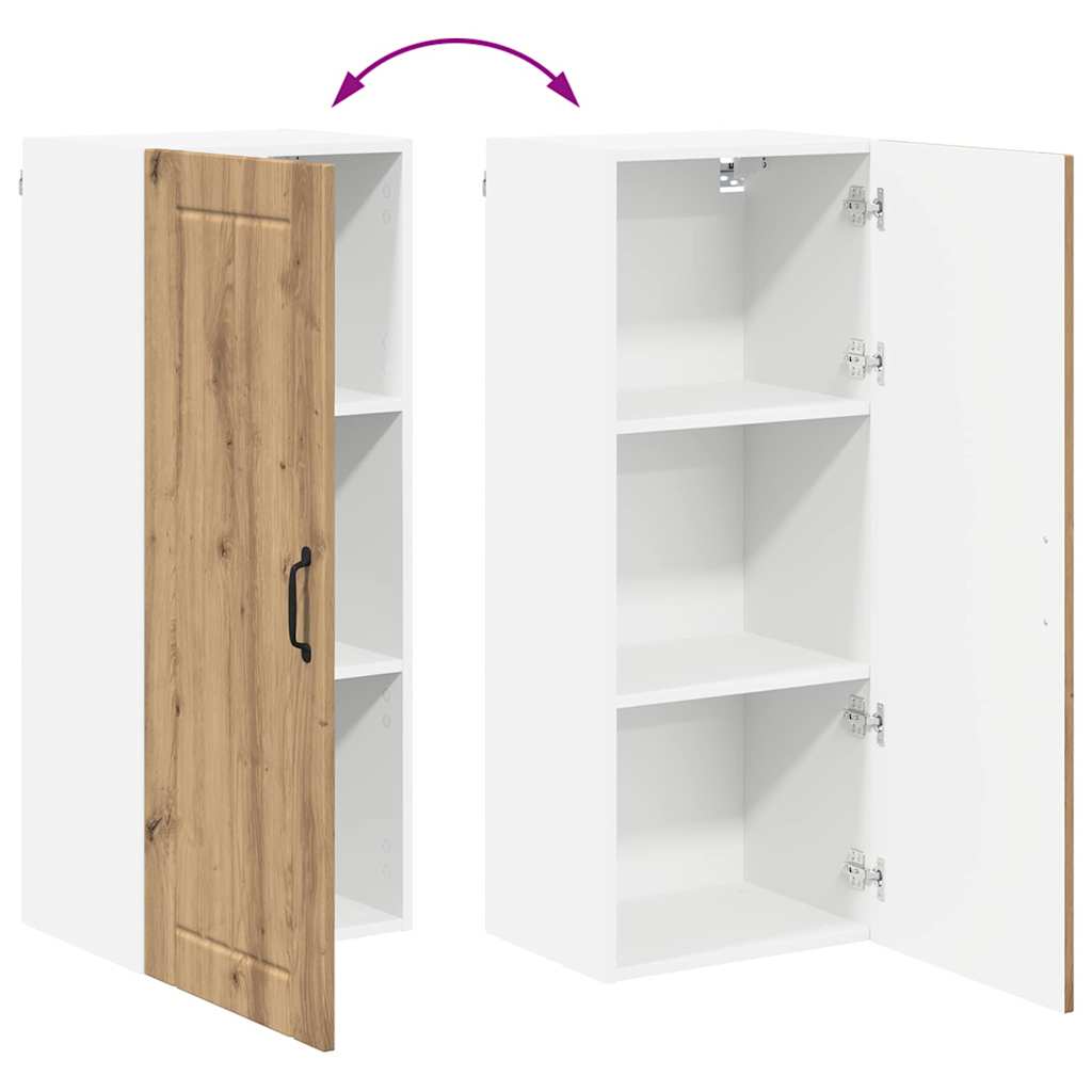 Fali konyhaszekrény artisan tölgy 40 x 31 x 100 cm faanyag