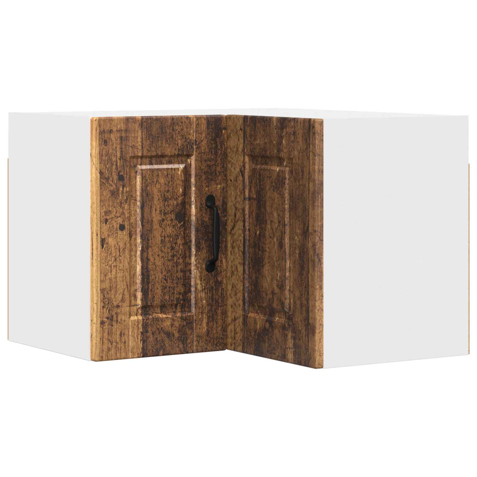 Fali sarokszekrény porto öreg fa 57 x 57 x 40 cm faanyag