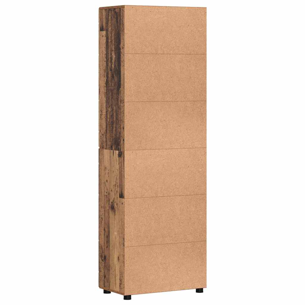 Magasfiú polcokkal tárolóval öreg fa 60 x 35 x 182 cm faanyag