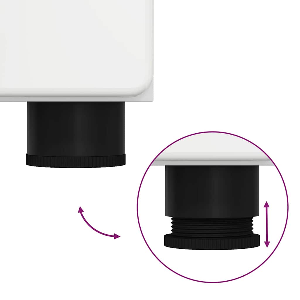 Magasfiú polcokkal magas fényű fehér 60 x 35 x 182 cm faanyag