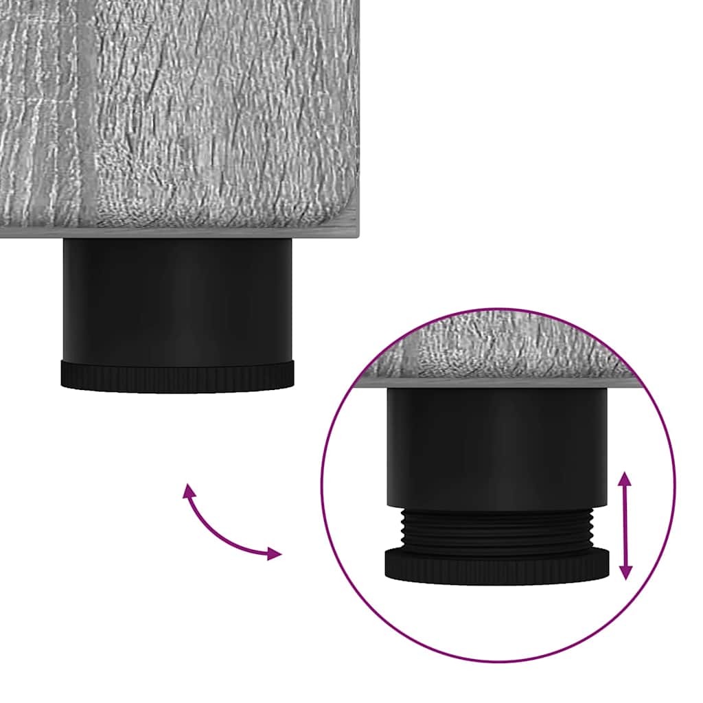 Magasfiú polcokkal szürke sonoma 60 x 35 x 182 cm faanyag