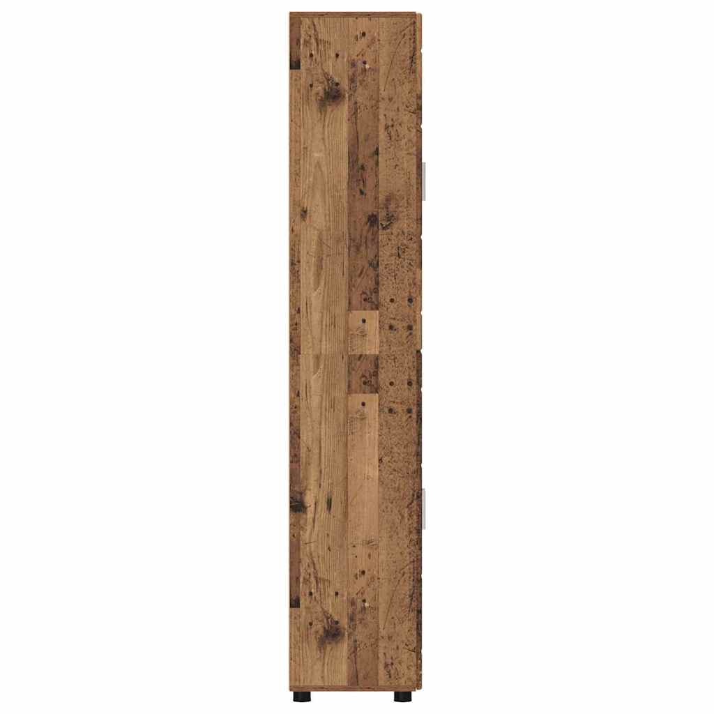 Magasfiú polcokkal tárolóval öreg fa 60 x 35 x 182 cm faanyag