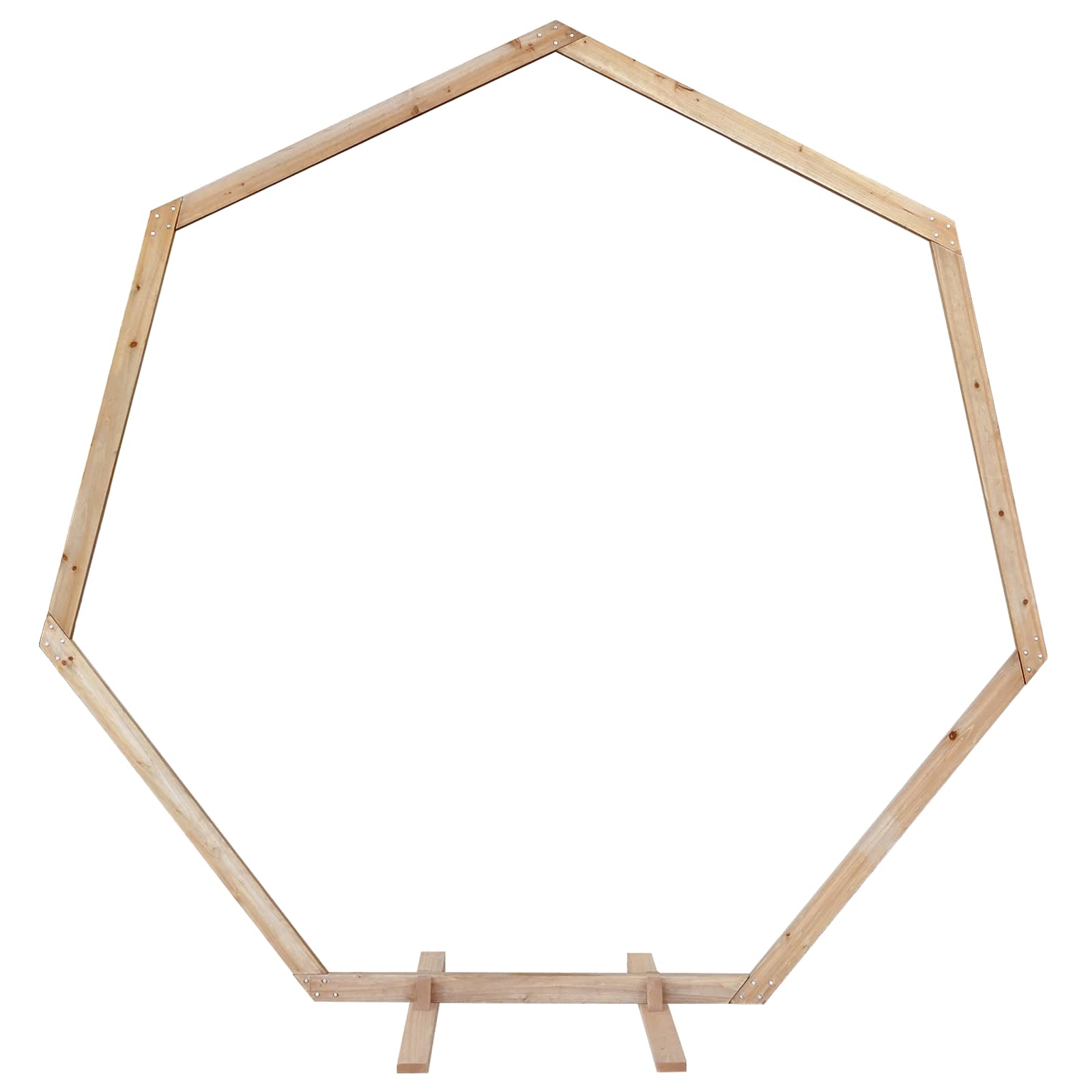 Esküvői ív világos barna 221 x 92 x 216 cm tömör fenyőfa