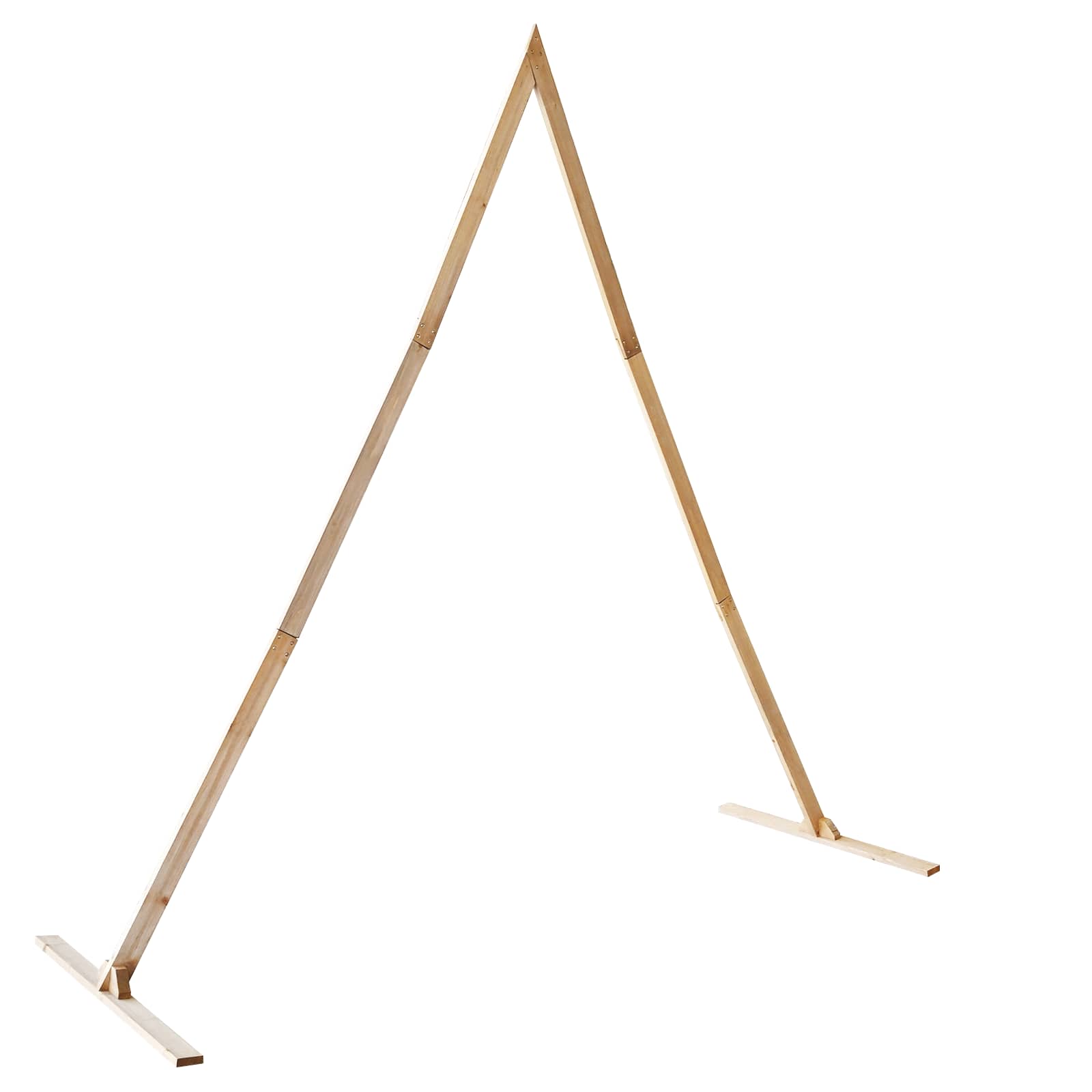 Esküvői ív világos barna 202 x 95 x 254 cm tömör fenyőfa