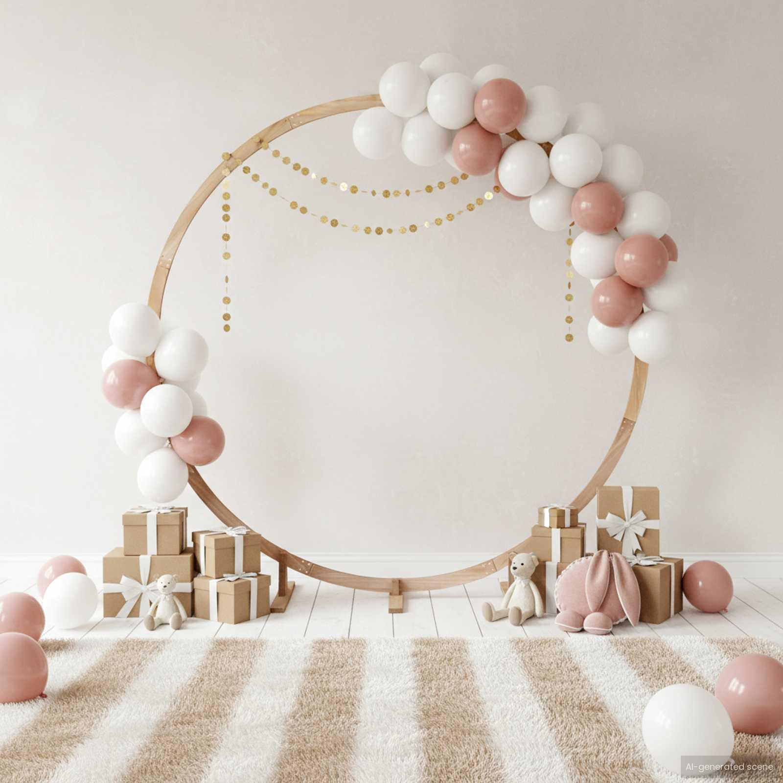 Esküvői ív világos barna 224 x 80 x 220 cm tömör fenyőfa