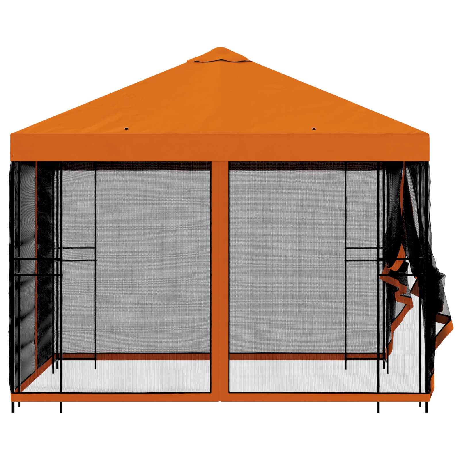 Kerti pavilon oldalfalakkal 3 x 3 m narancssárga