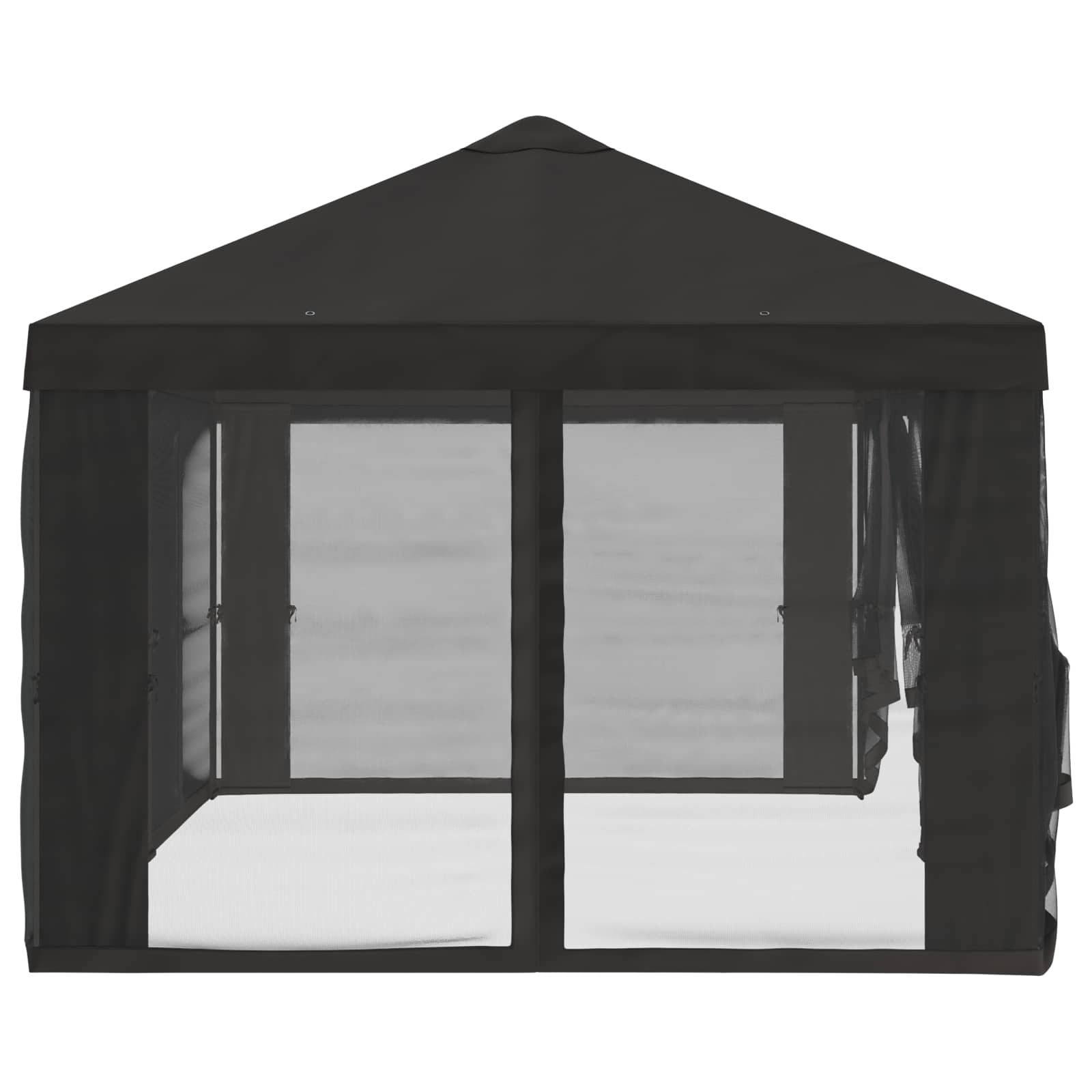 Napernyő ponyva oldalfalakkal antracitszürke 600,5 x 300,5 cm