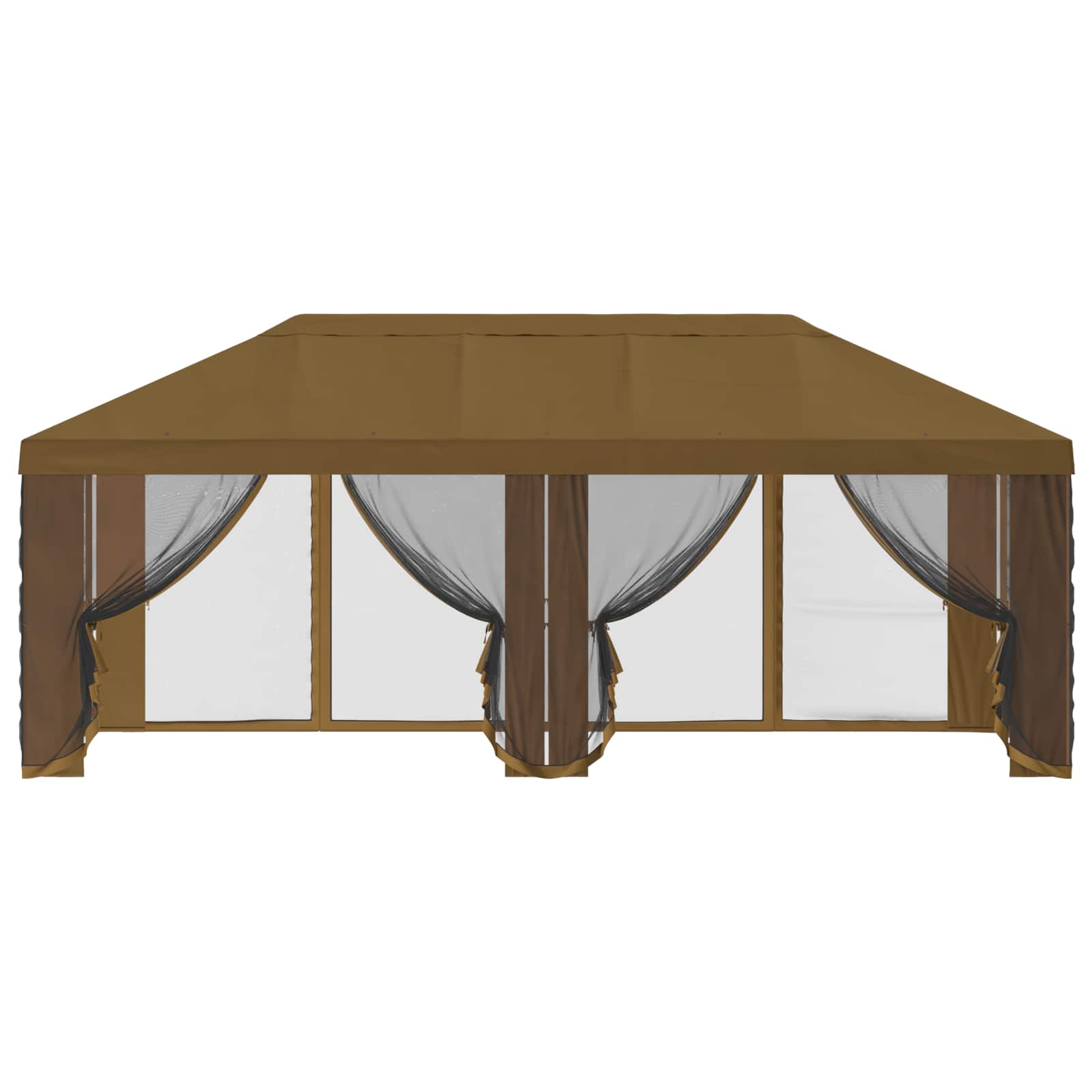 Napernyő ponyva oldalfalakkal tópszínű 600,5 x 300,5 cm