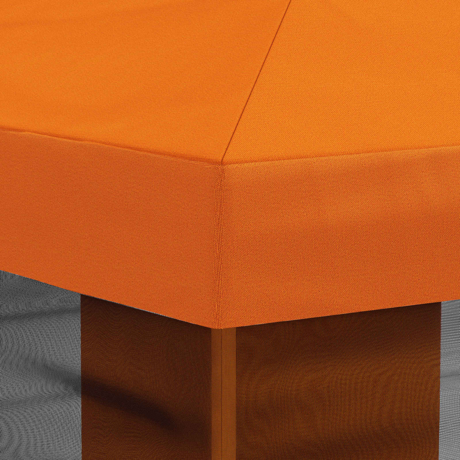 Napernyő ponyva oldalfalakkal narancssárga 600,5 x 300,5 cm