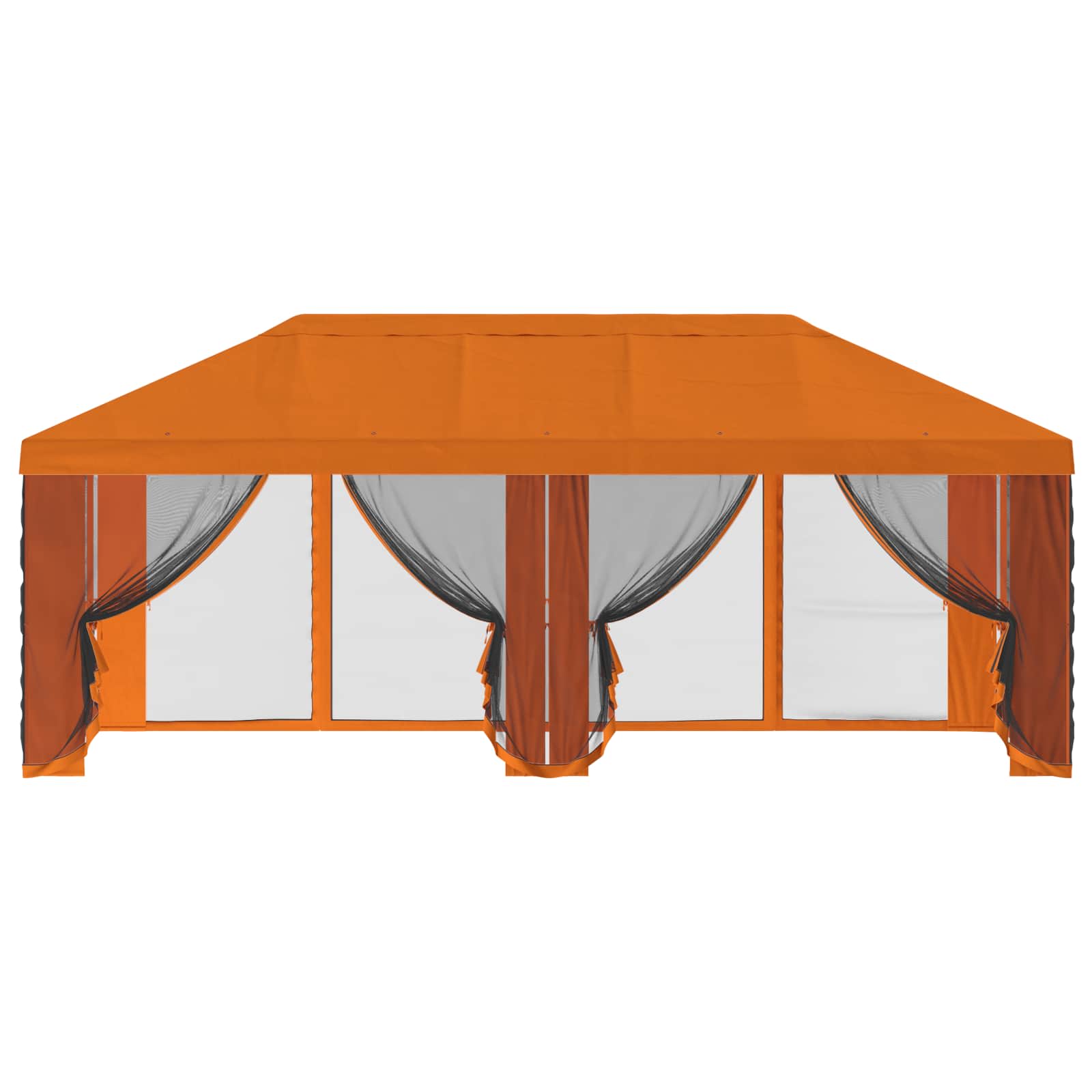 Napernyő ponyva oldalfalakkal narancssárga 600,5 x 300,5 cm