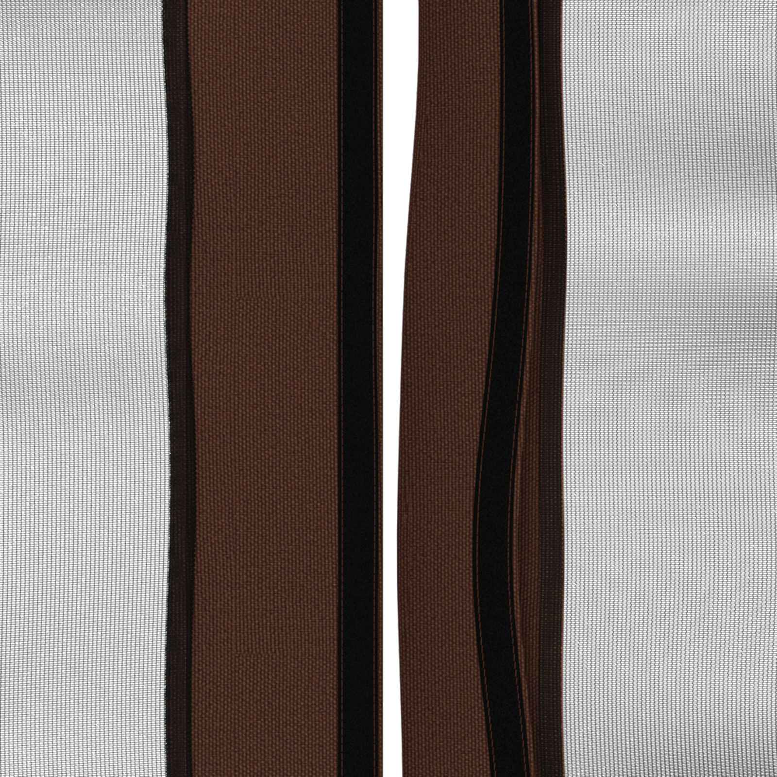 Napernyő ponyva oldalfalakkal barna 600,5 x 300,5 cm poliészter