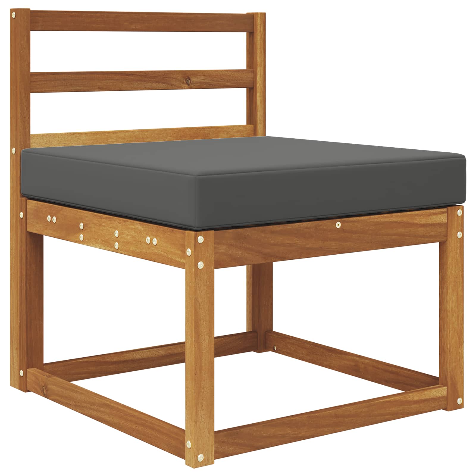 Kültéri kanapé párna antracit 60 x 60 x 8 cm poliészter