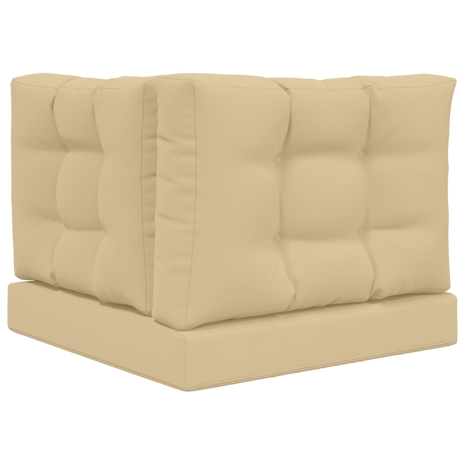 Kültéri kanapé párna 3 pcs bézs poliészter