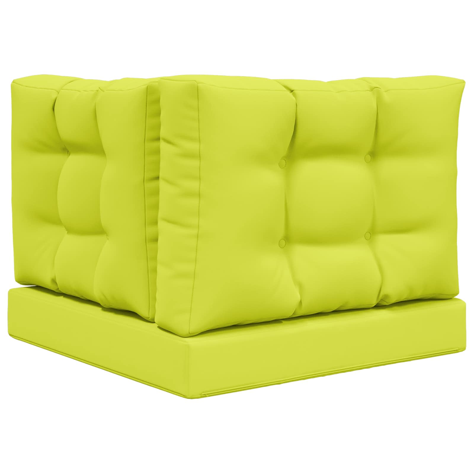 Kültéri kanapé párna 3 pcs zöld poliészter