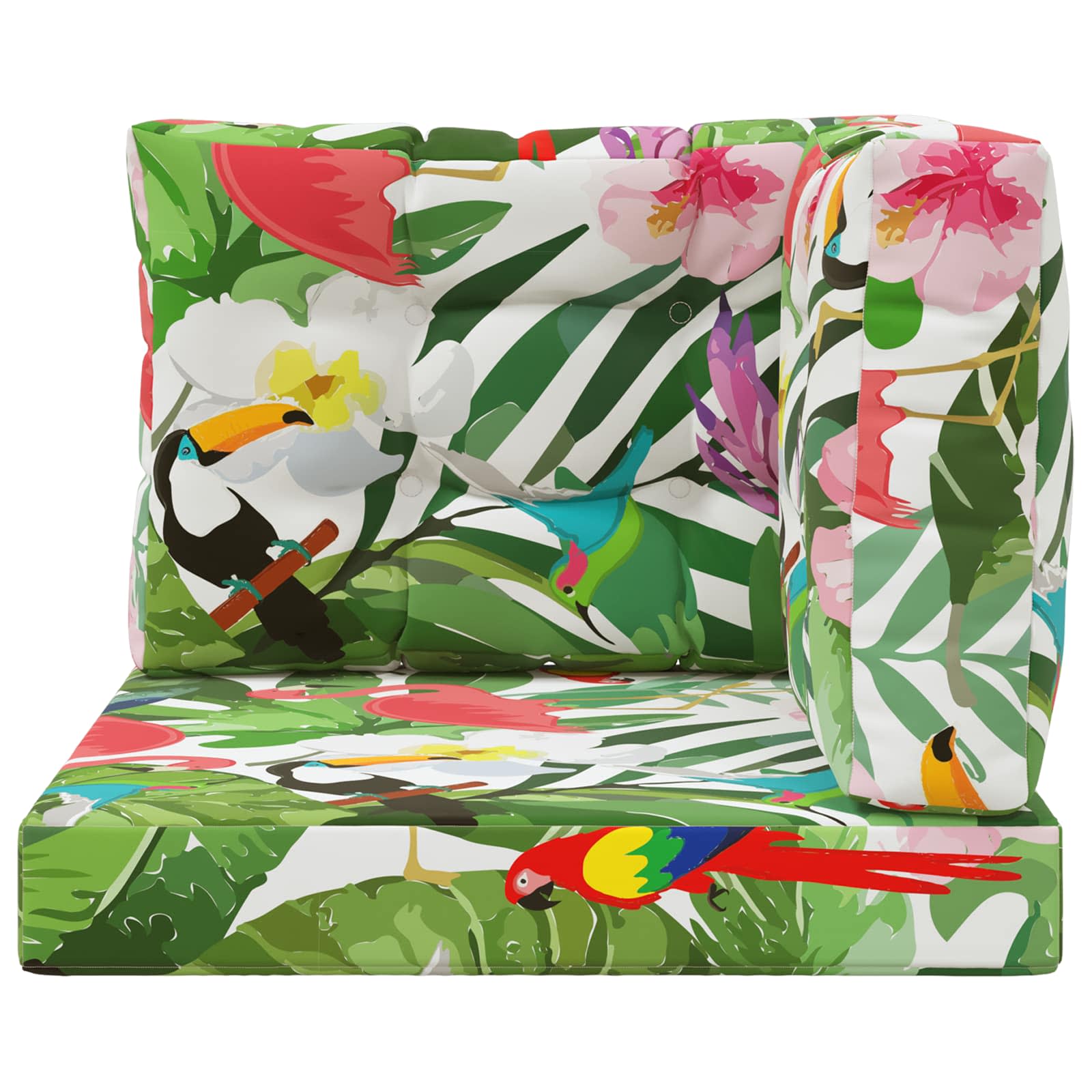 Kültéri kanapé párna 3 pcs színes poliészter