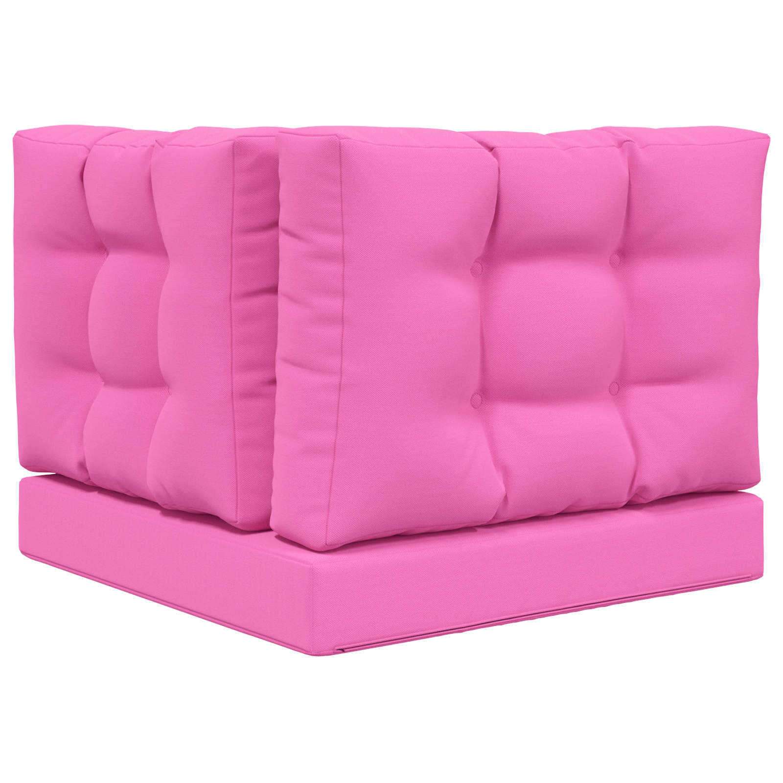 Kültéri kanapé párna 3 pcs rózsaszín poliészter