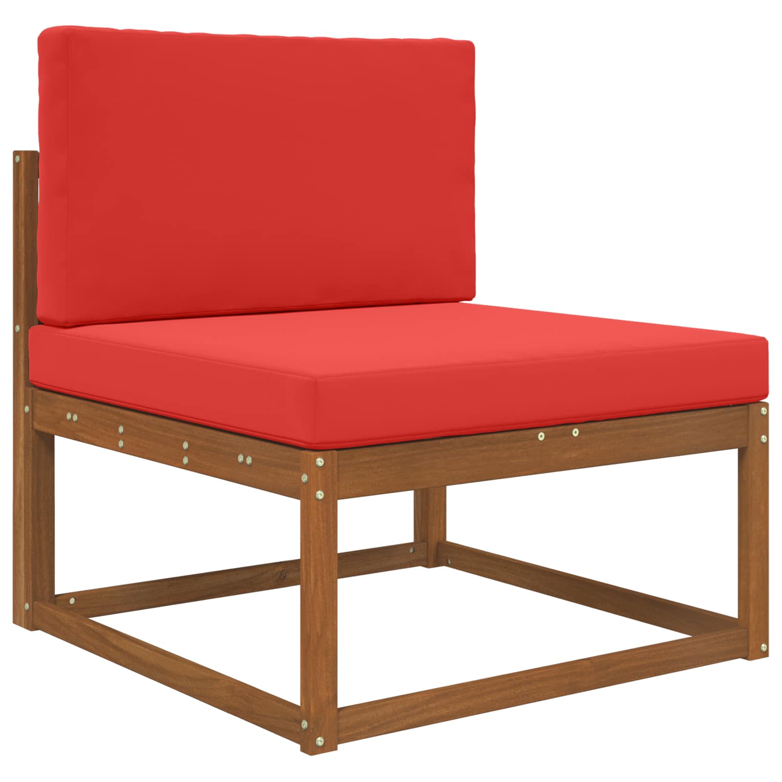 Kültéri kanapé párna 2 pcs piros poliészter