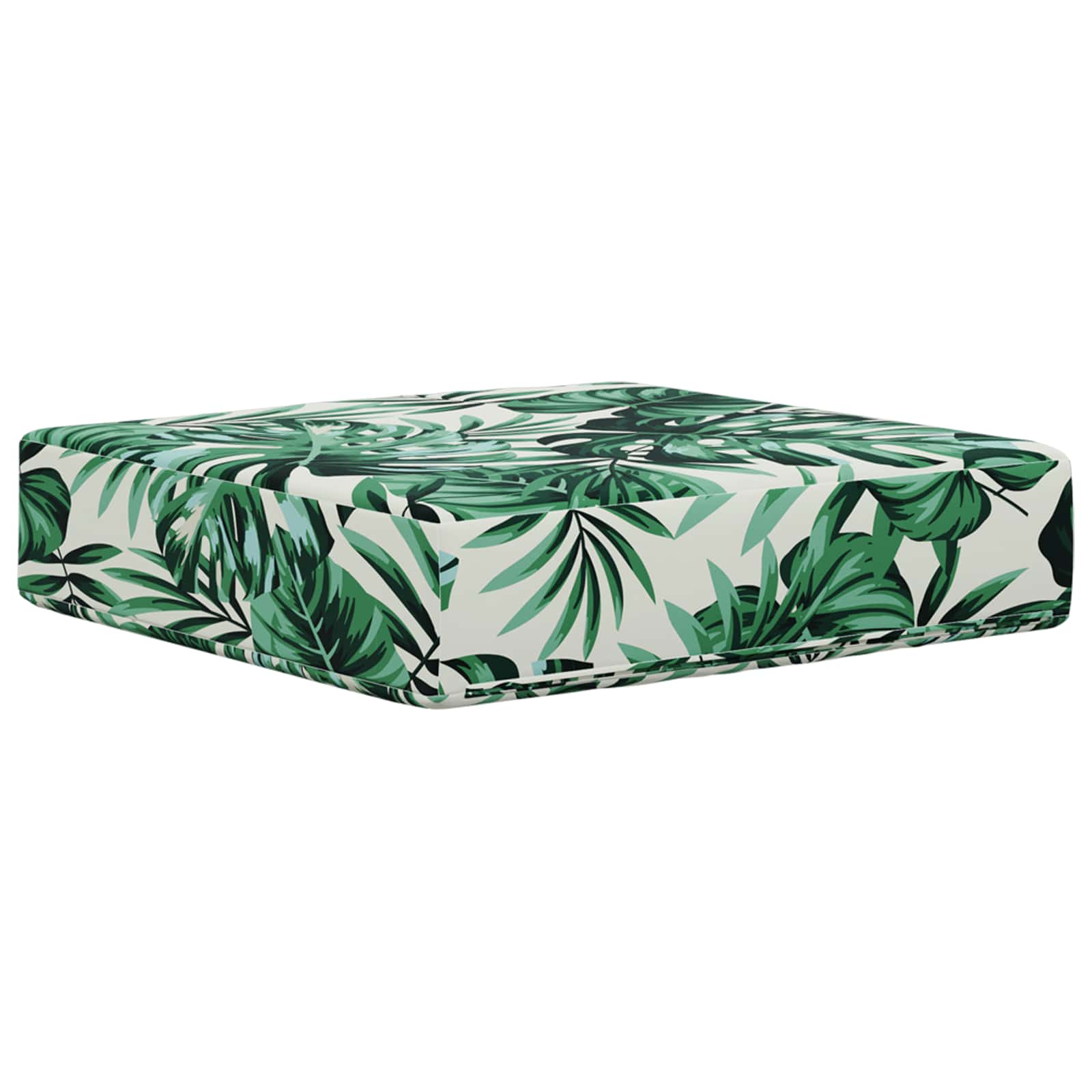 Kültéri ülőpárna levél mintázat 40 x 40 x 8 cm 100% poliészter