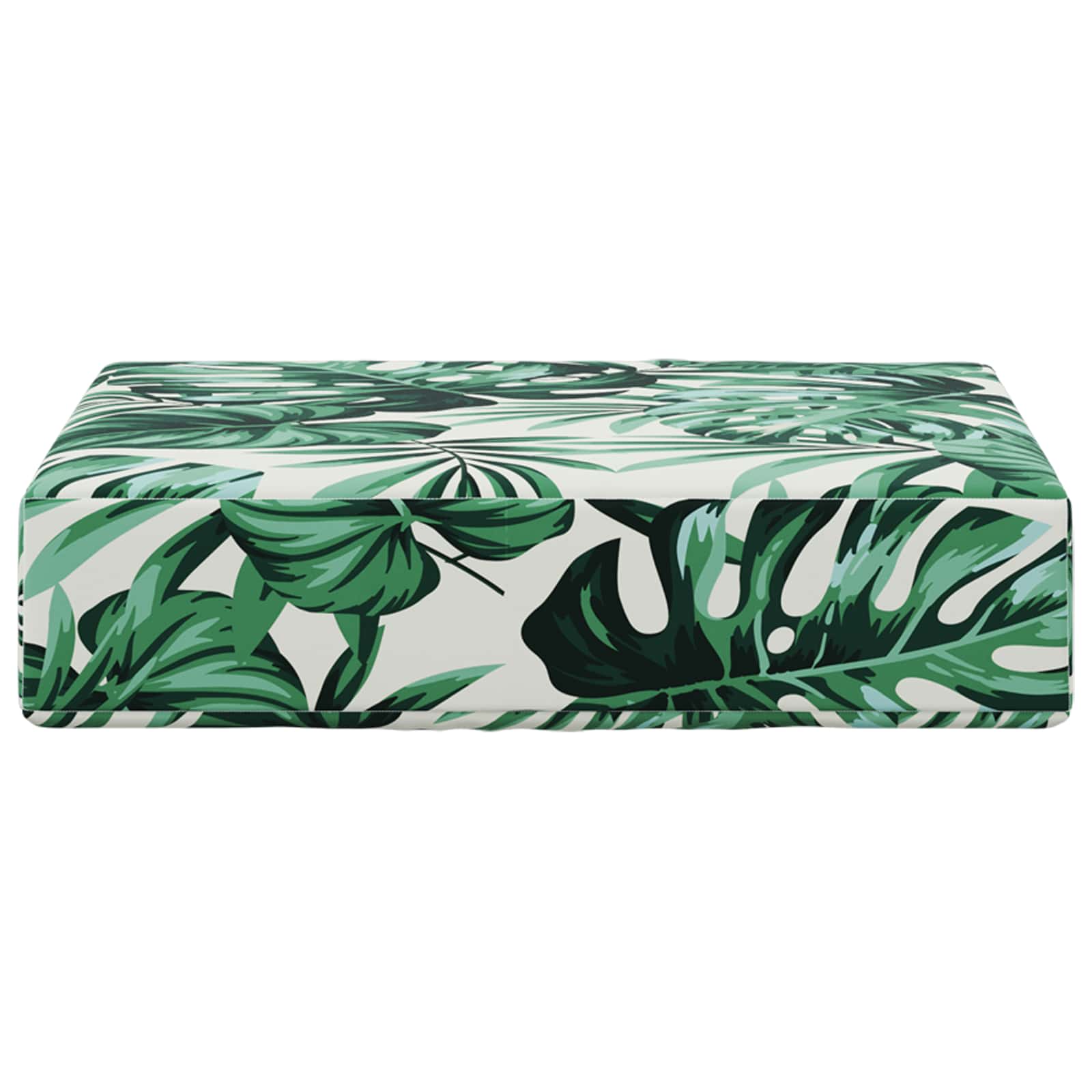 Kültéri ülőpárna levél mintázat 40 x 40 x 8 cm 100% poliészter