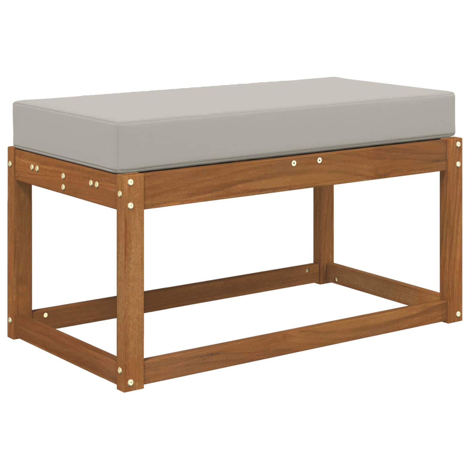 Kültéri ülőpárna szürke 80 x 40 x 8 cm 100% poliészter