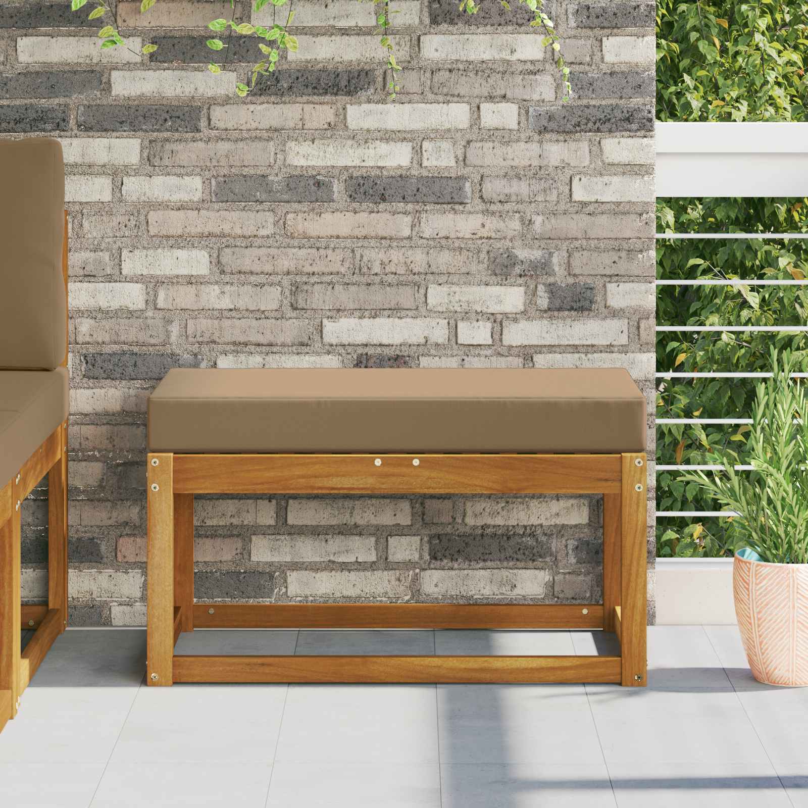 Kültéri ülőpárna tópszínű 80 x 40 x 8 cm 100% poliészter