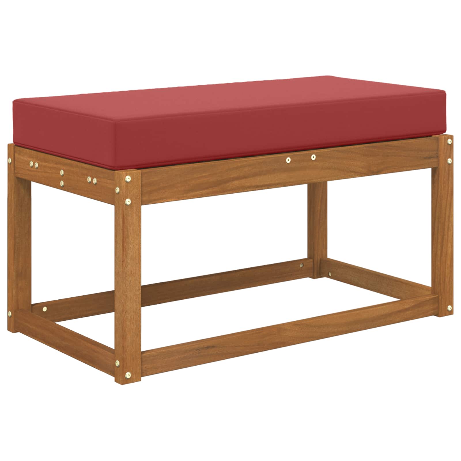 Kültéri ülőpárna bordó 80 x 40 x 8 cm 100% poliészter