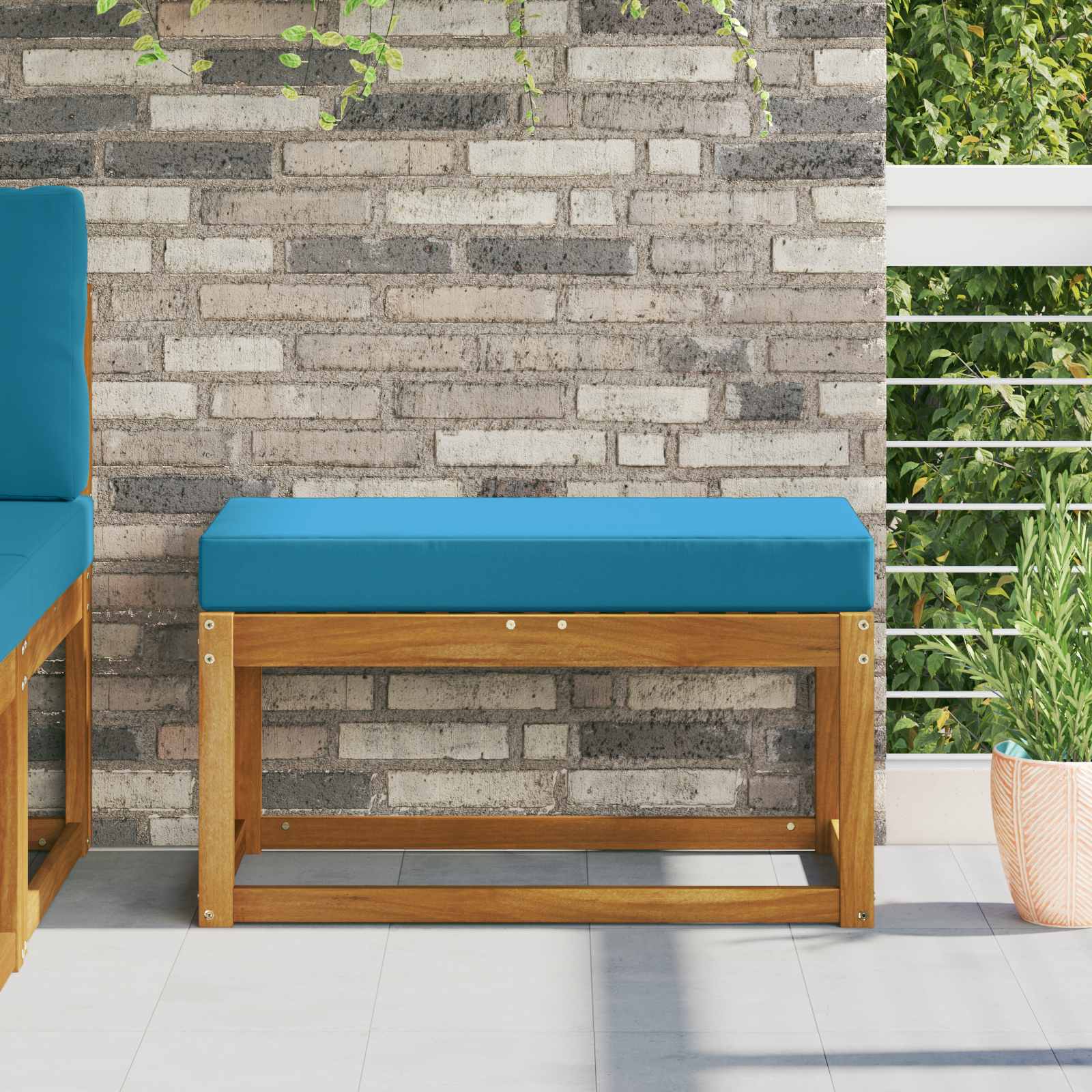 Kültéri ülőpárna királykék 80 x 40 x 8 cm 100% poliészter