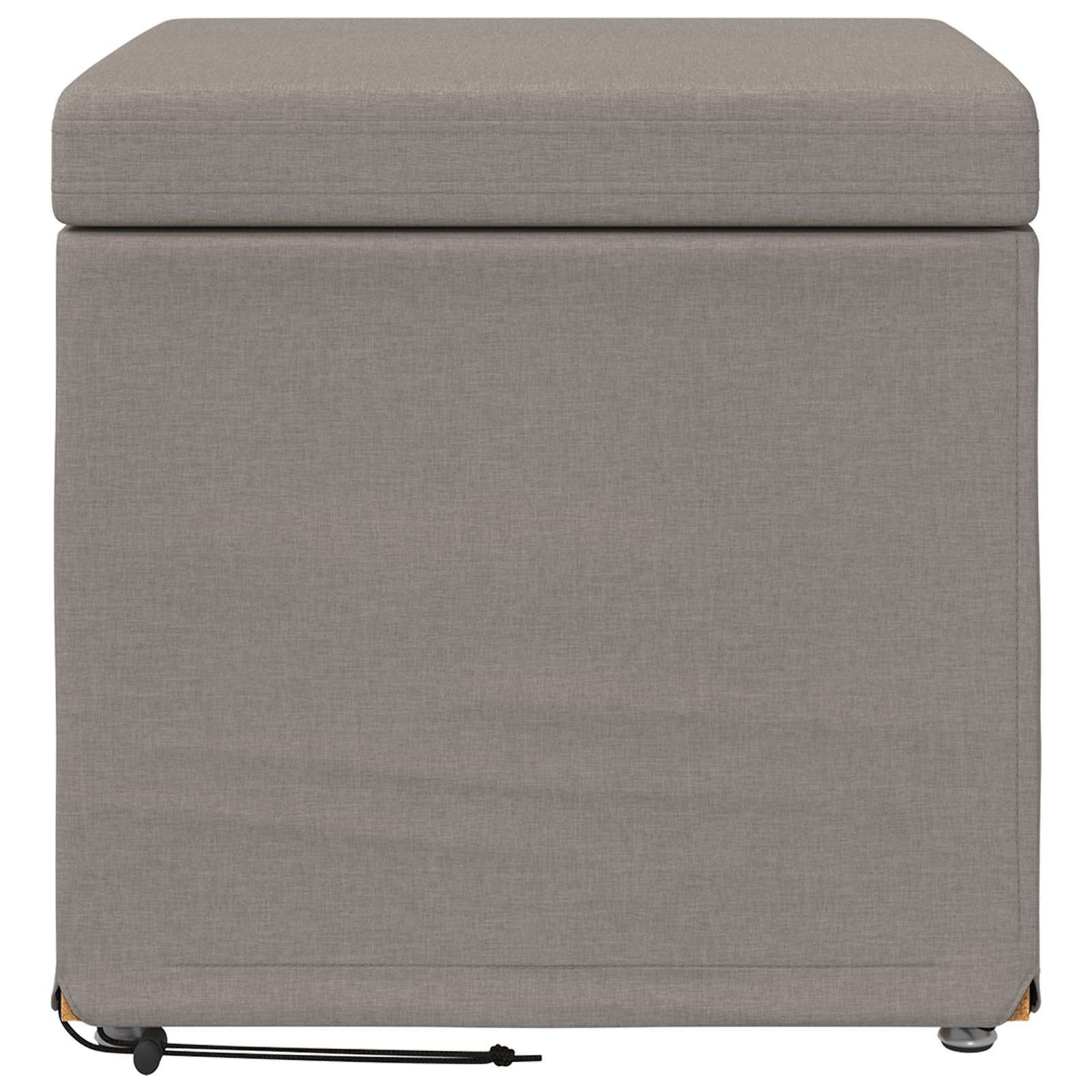 Zsámoly tópszínű 41 x 41 x 40 cm szövet és faszerkezet