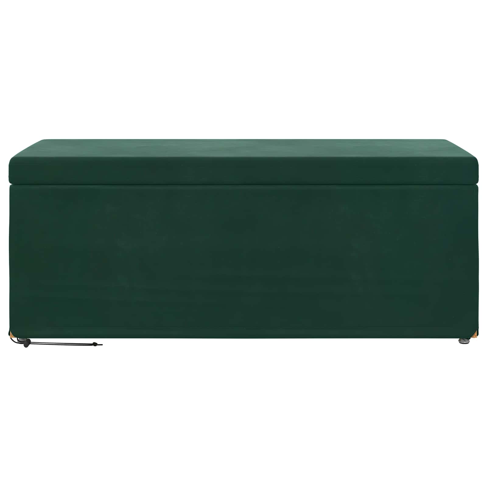 Zsámoly sötétzöld 101 x 41 x 40 cm bársony és műanyag fa