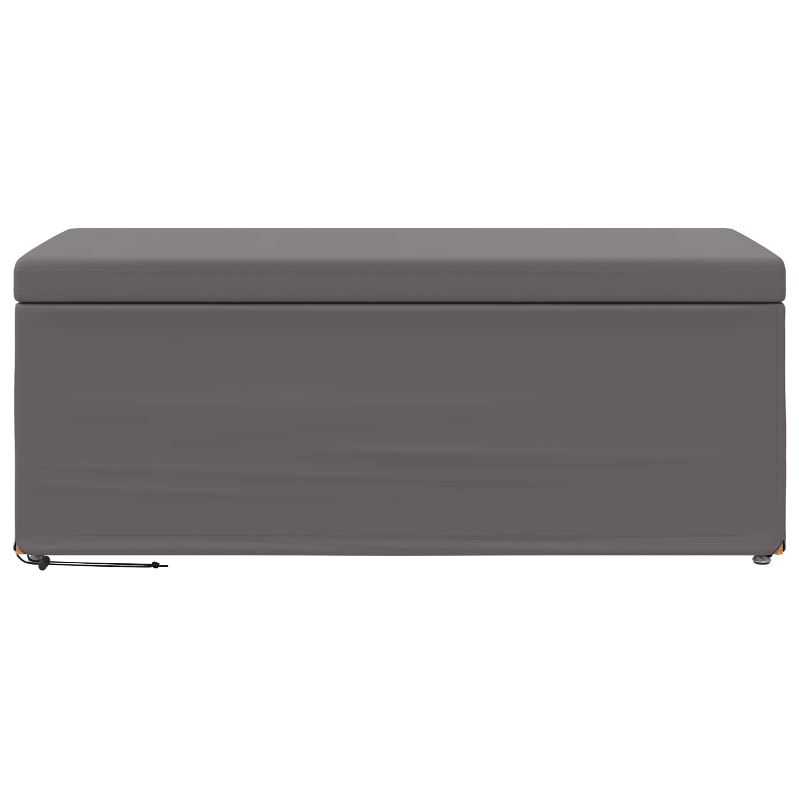 Zsámoly szürke 101 x 41 x 40 cm műbőr és műanyag fa