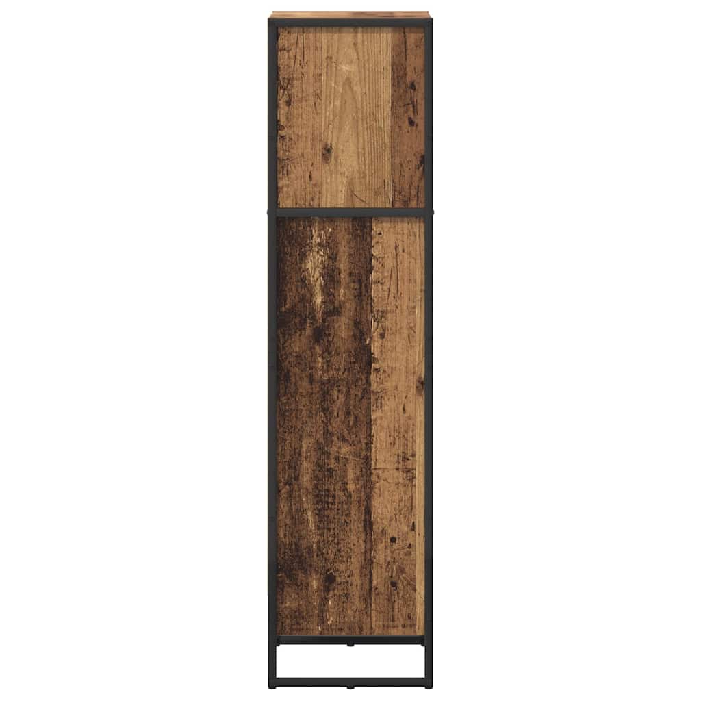 Könyvespolc öreg fa 80 x 30 x 155 cm faanyag