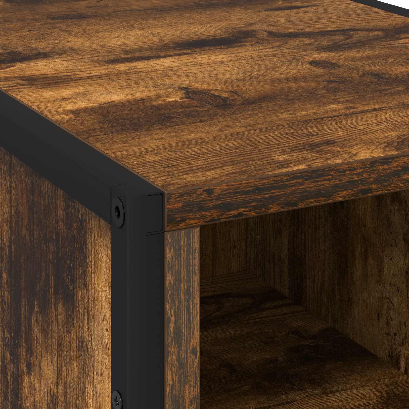 Könyvespolc fiókkal füstös tölgy 43 x 36 x 150,5 cm faanyag