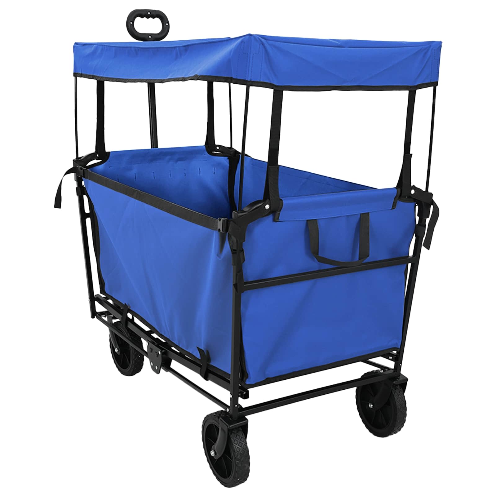 Összecsukható kézi kocsi fekete 105 x 56.5 x 116 cm