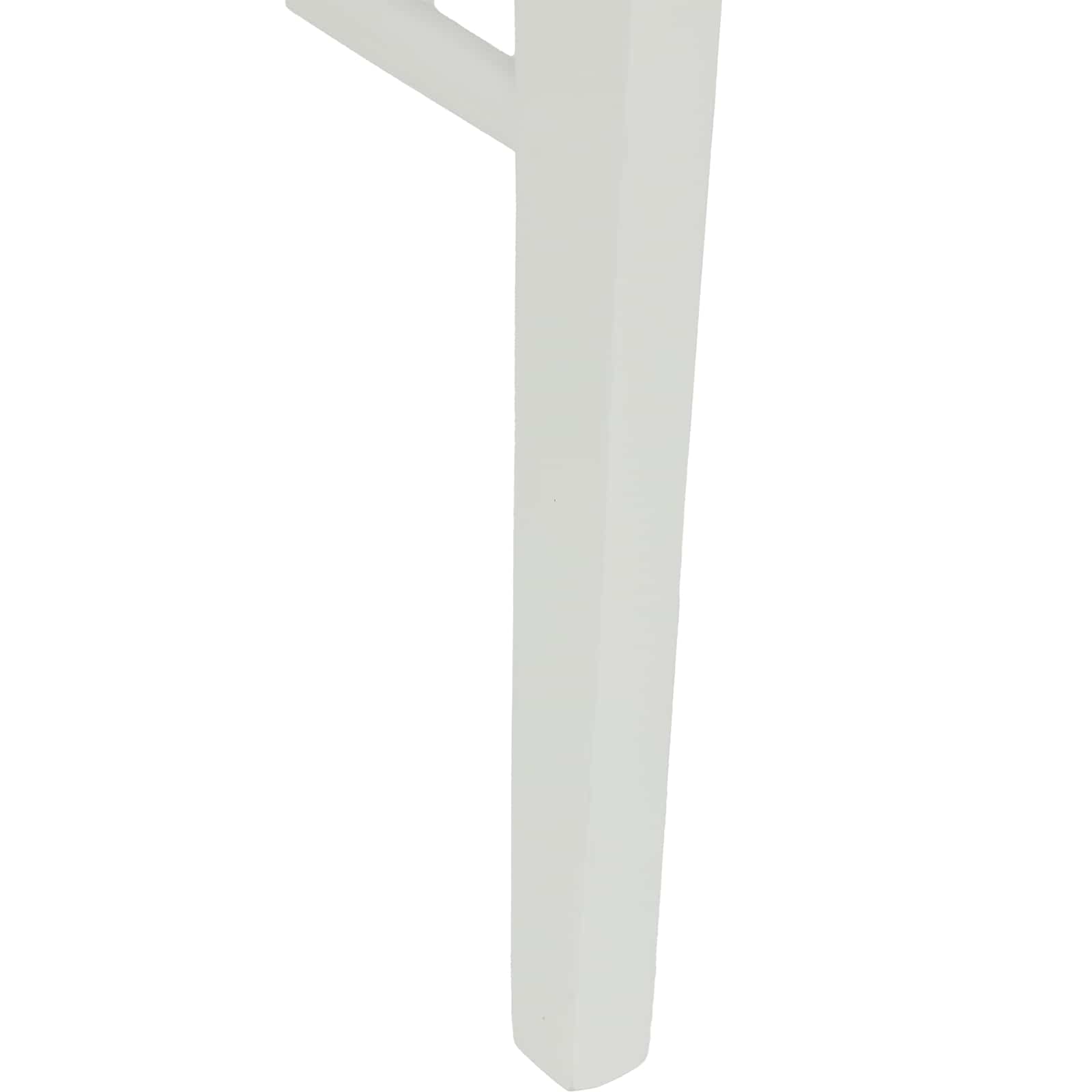 Étkezőszék 2 pcs fehér tömör gumi fa