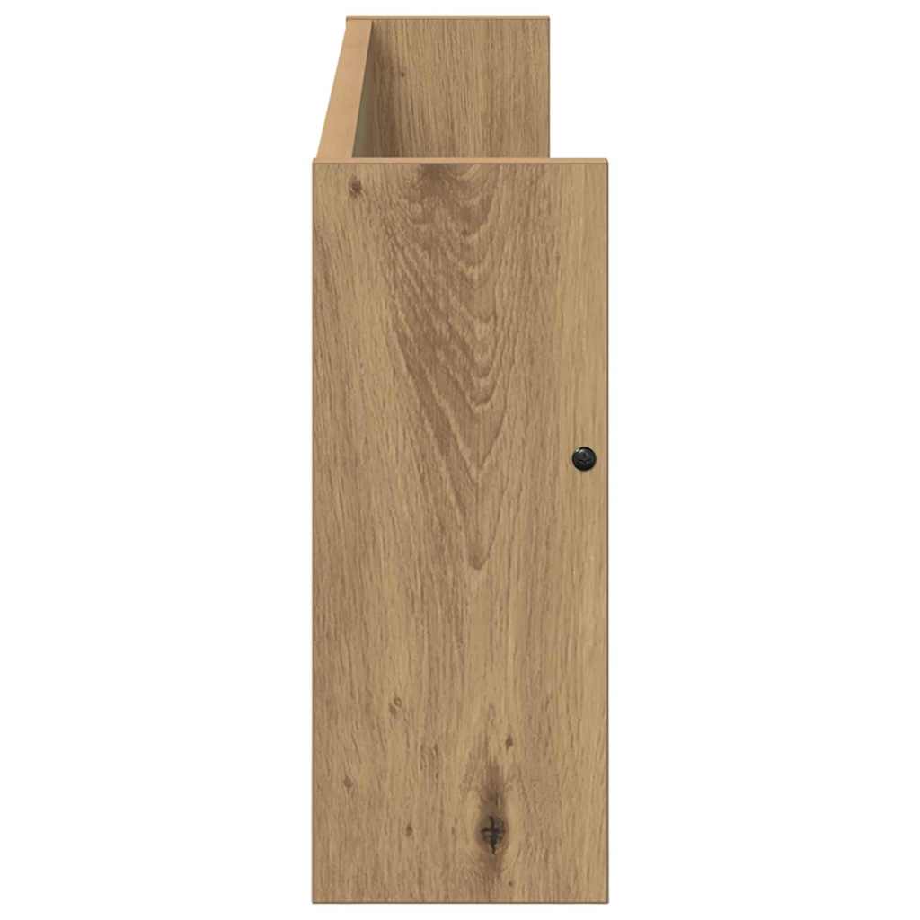 Magazin állvány 2 pcs artisan tölgy 80 x 12 x 30 cm faanyag