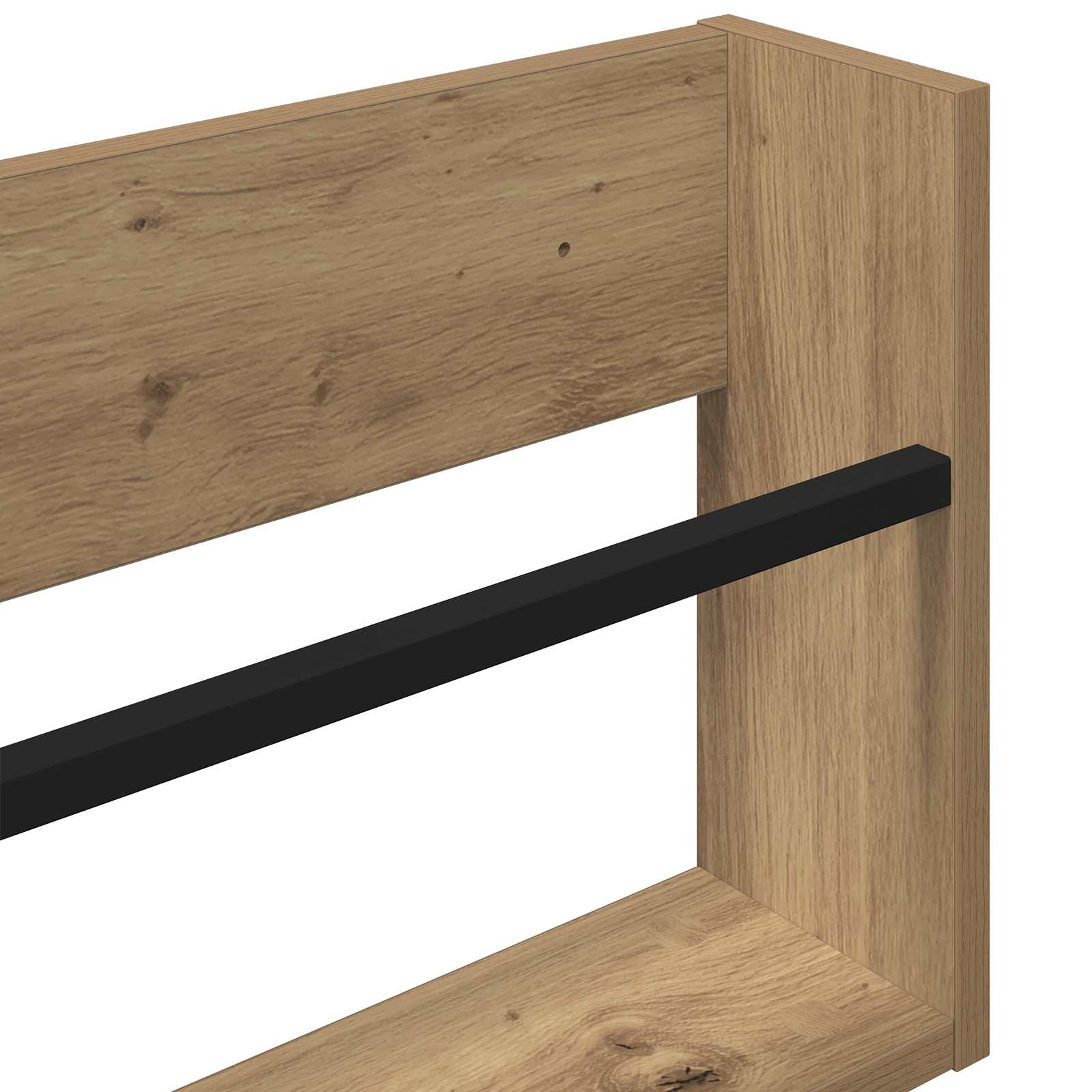 Magazin állvány 2 pcs artisan tölgy 100 x 12 x 30 cm faanyag