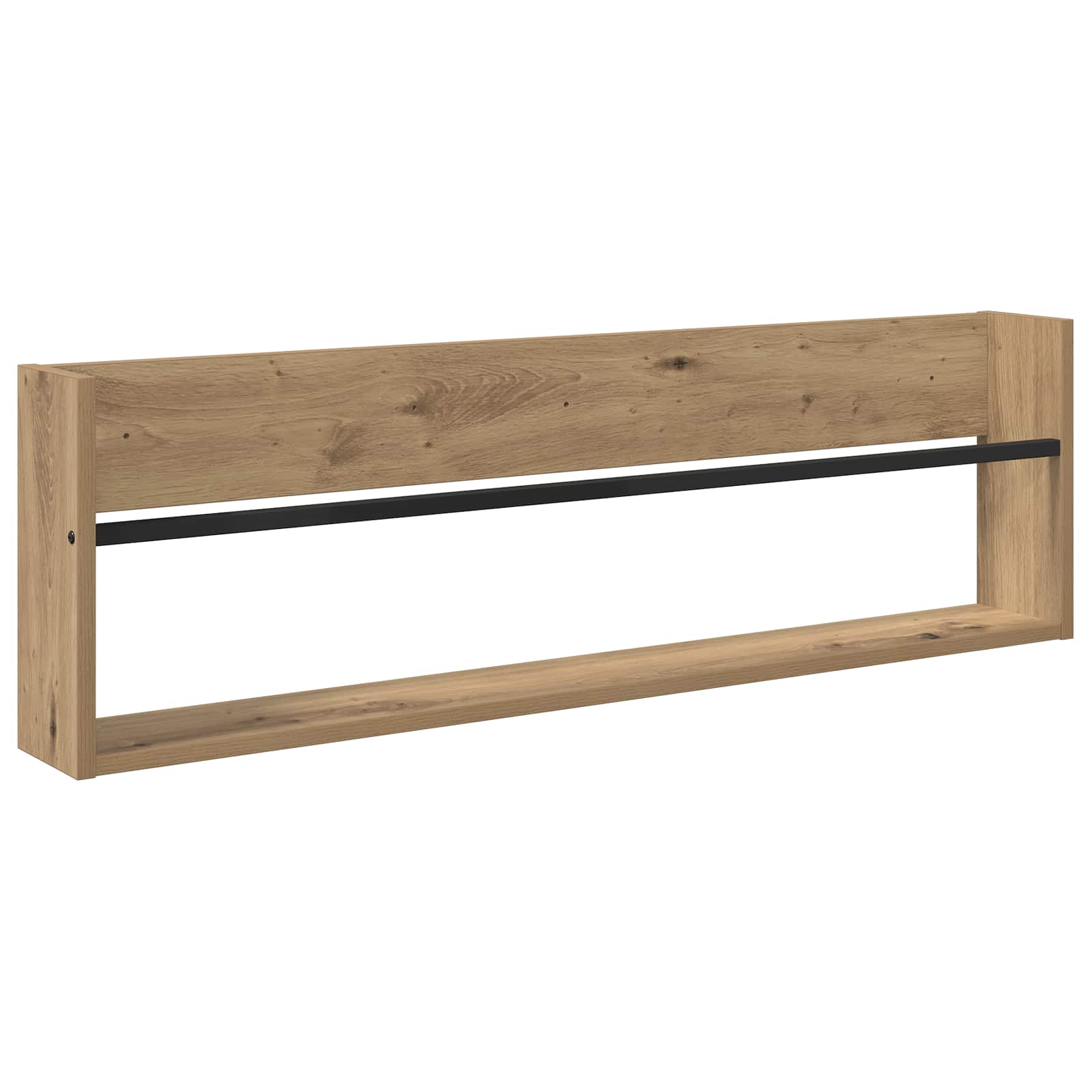 Magazin állvány 2 pcs artisan tölgy 100 x 12 x 30 cm faanyag