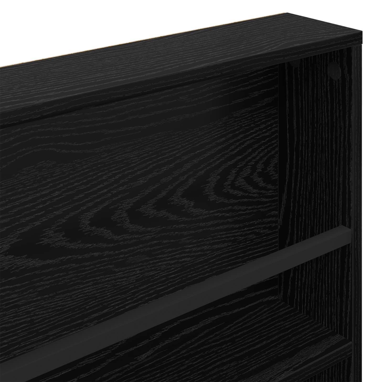 Magazin állvány 2 pcs fekete tölgy 80 x 12 x 70 cm faanyag
