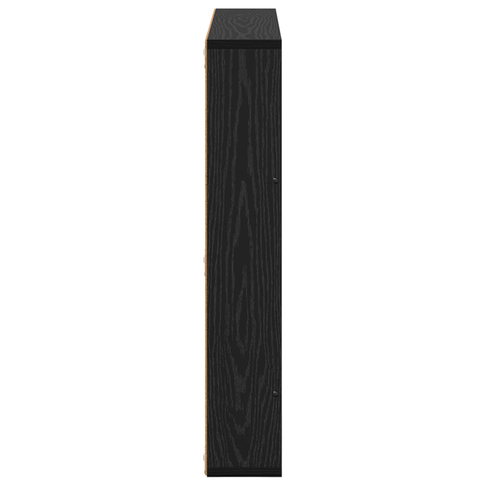 Magazin állvány 2 pcs fekete tölgy 80 x 12 x 70 cm faanyag