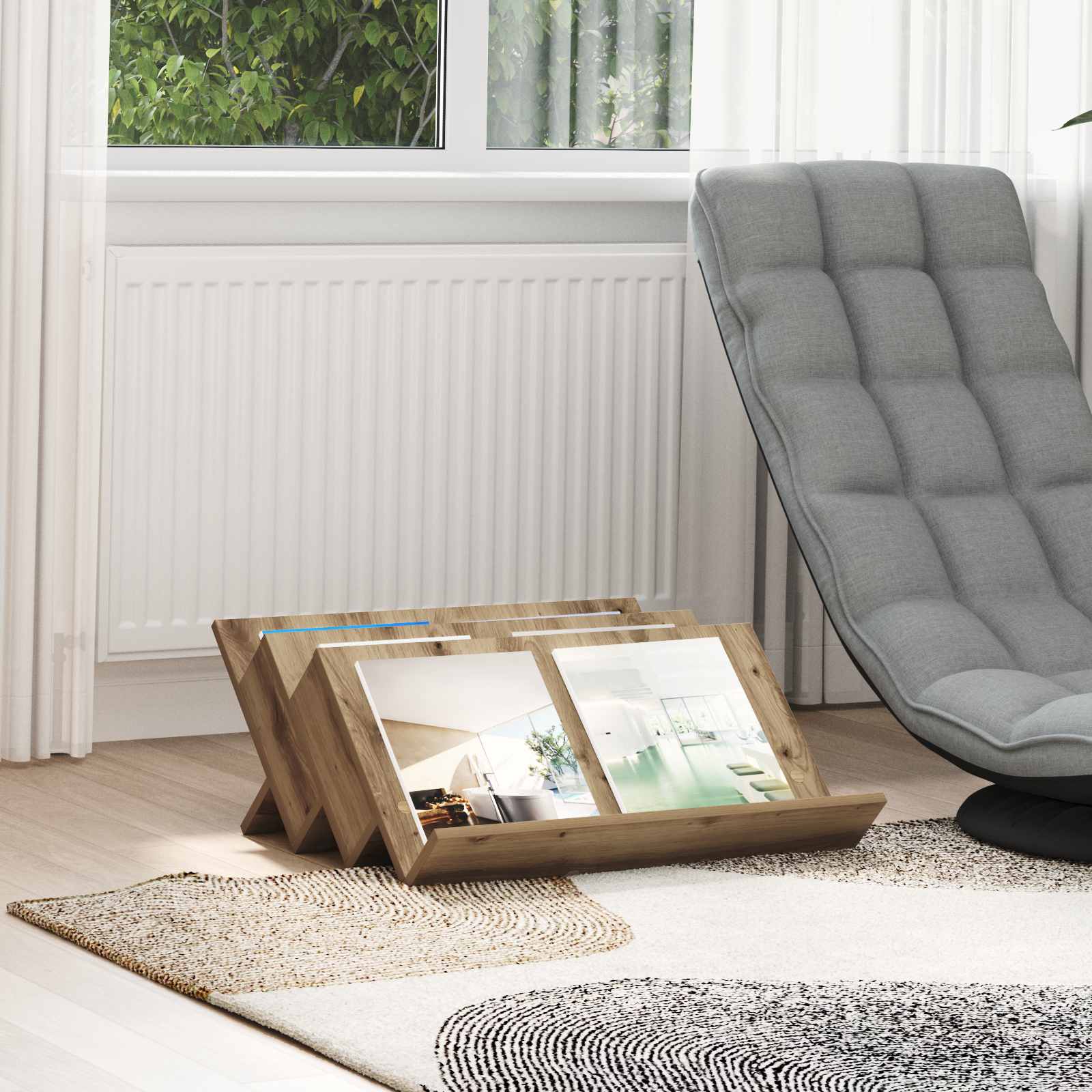 Oldalsó szekrény artisan tölgy 65 x 57,5 x 42 cm faanyag