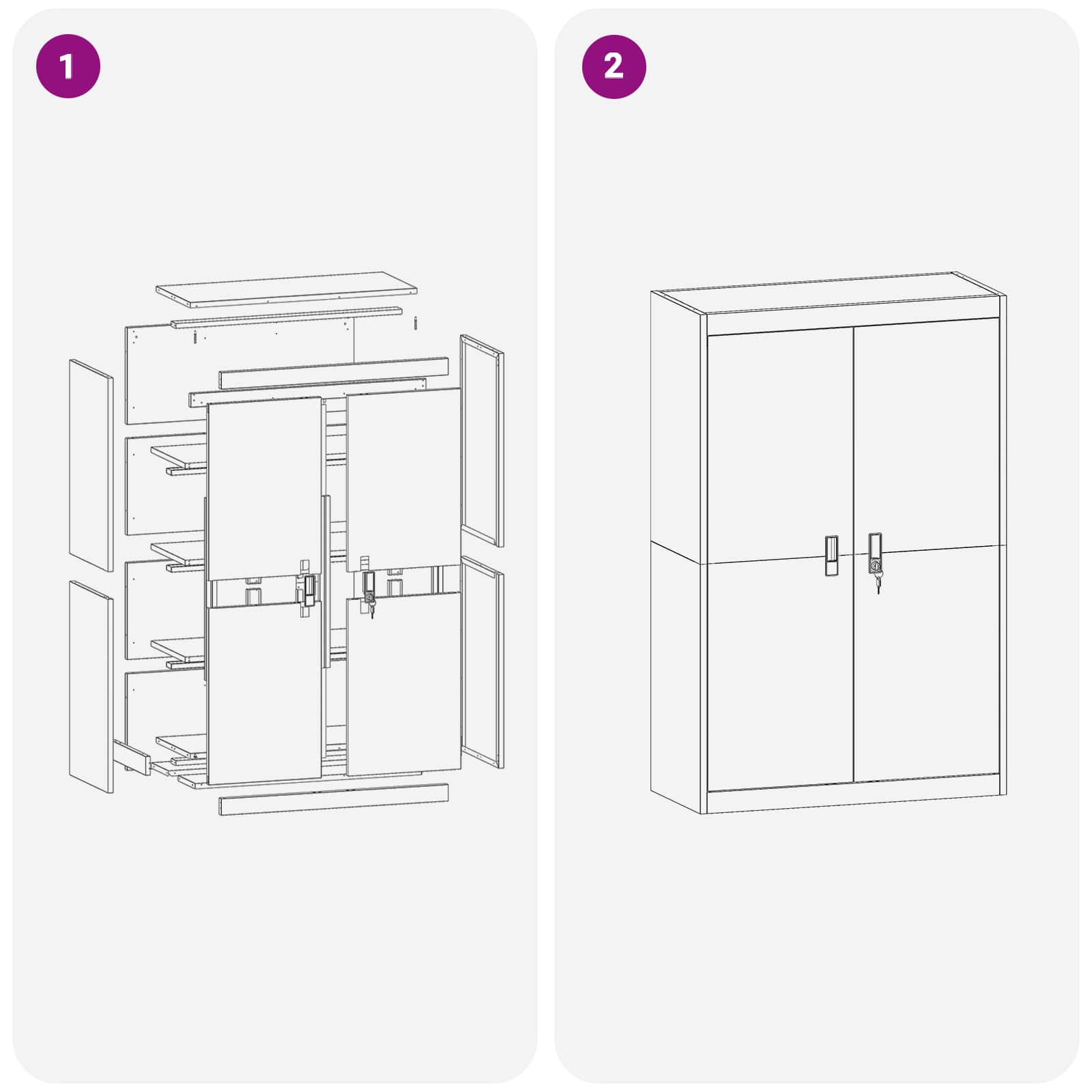 Tárolószekrény tárolóval 2 pcs olajzöld 90 x 40 x 140 cm