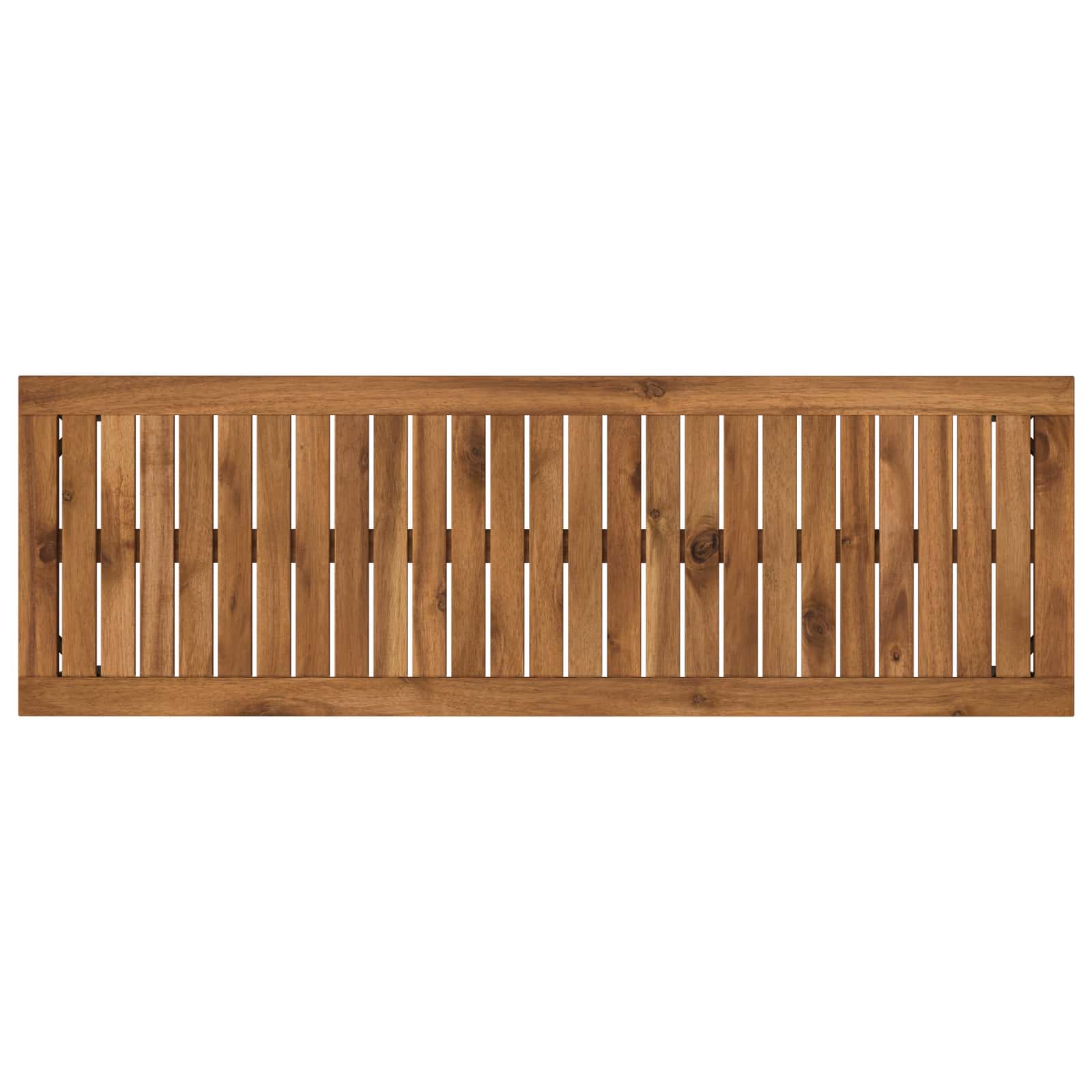 Kerti pad 108,5 x 35 x 45 cm tömör akácfa természetes és fehér