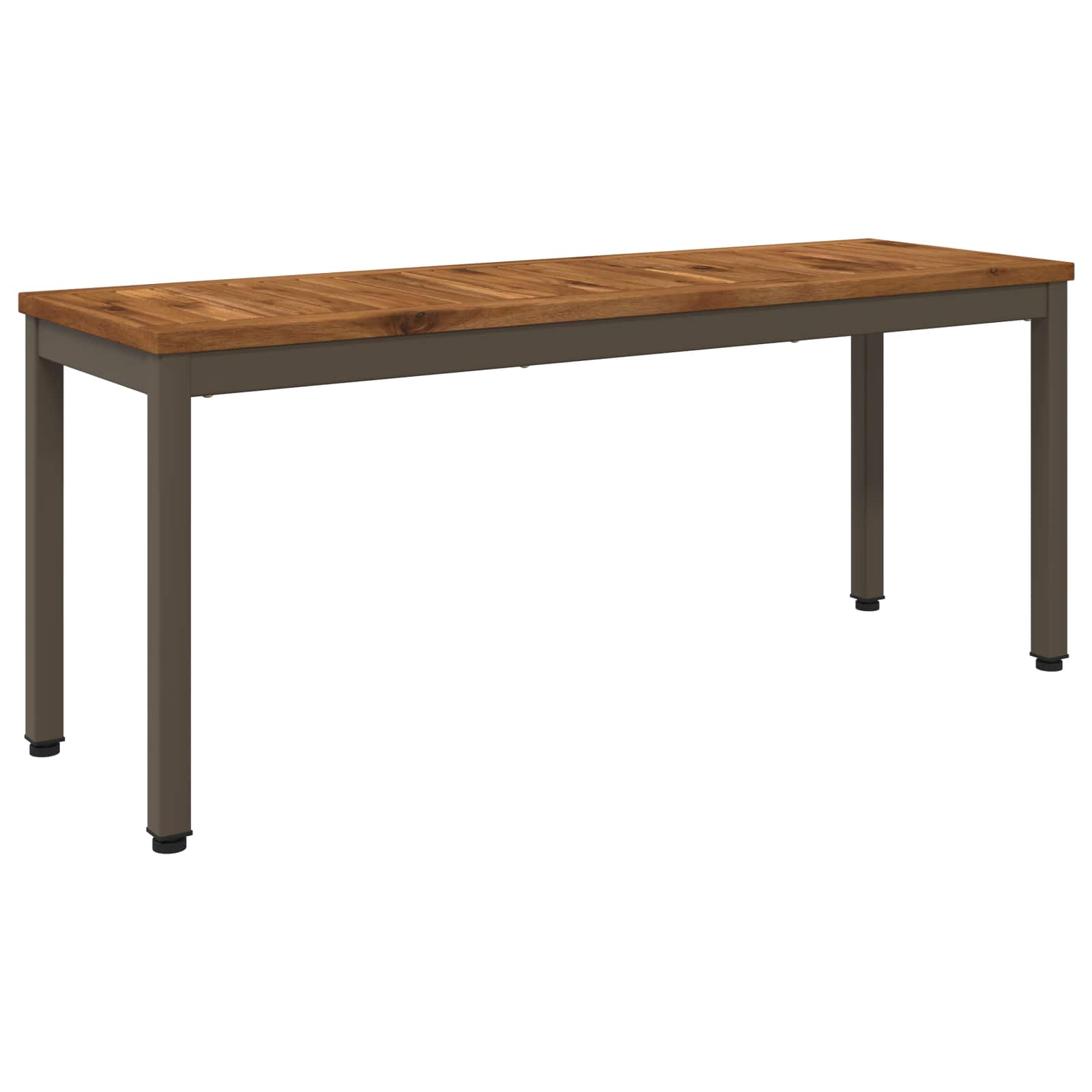 Kerti pad 108,5 x 35 x 45 cm tömör akácfa természetes és kávé