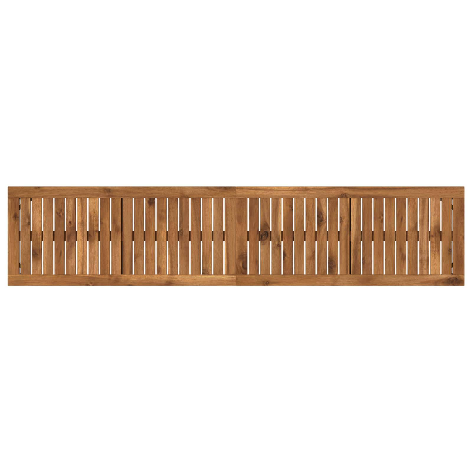 Kerti pad 161 x 35 x 45 cm tömör akácfa természetes és kávé