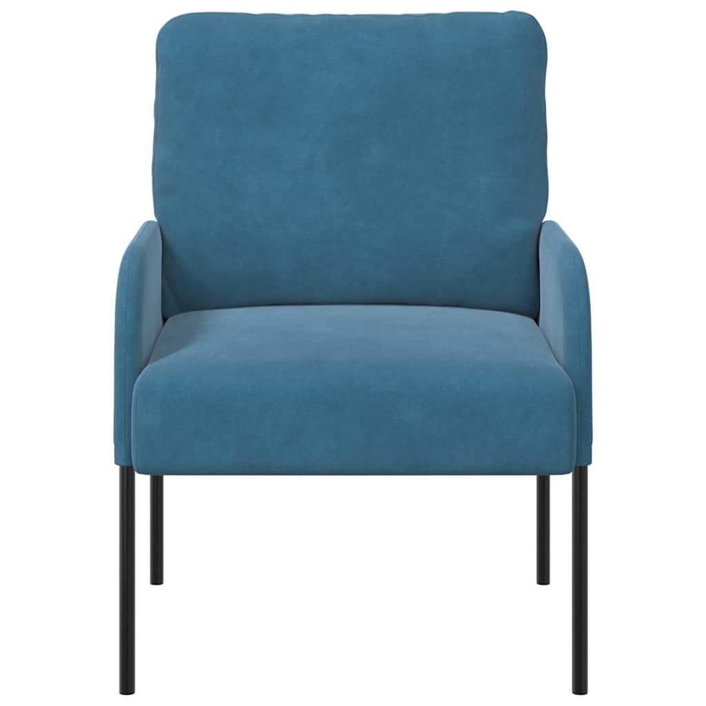 Kanapék párnával 55cm kék furnér