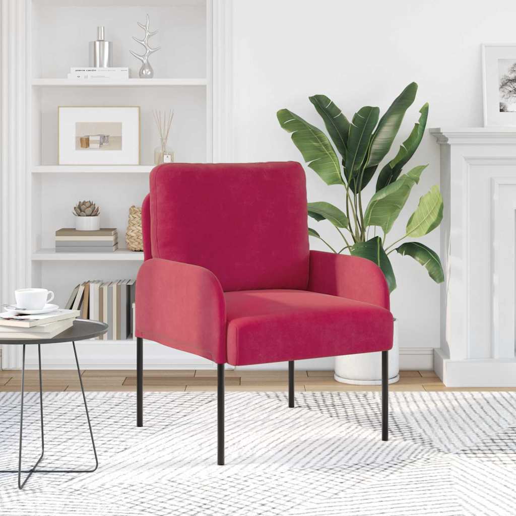 Kanapék párnával 55cm bordó furnér