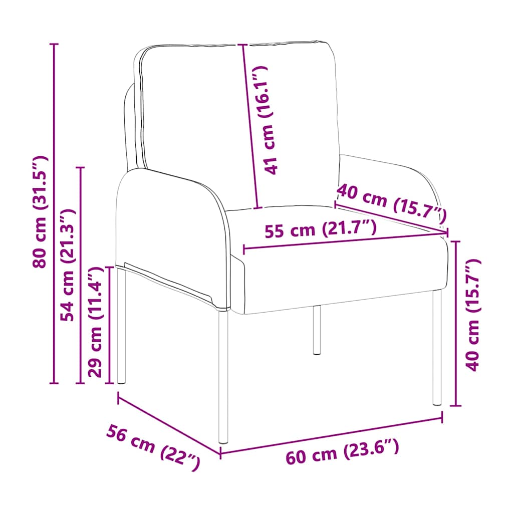 Kanapék párnával 55cm lila furnér